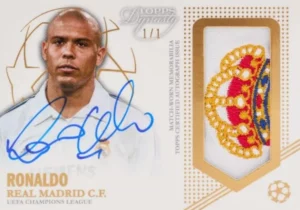 Ronaldo - Dynasty Autographed Patch Cards Gold 1/1 - Topps Dynasty UCL 2022/23